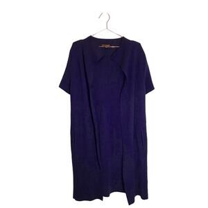 Vittadini open front cardigan duster longer length size large